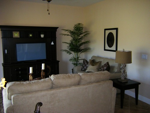 family room, sofa, wall-unit and much more!