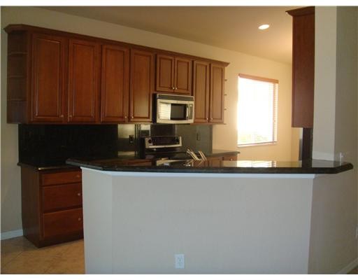 kitchen with snack counter