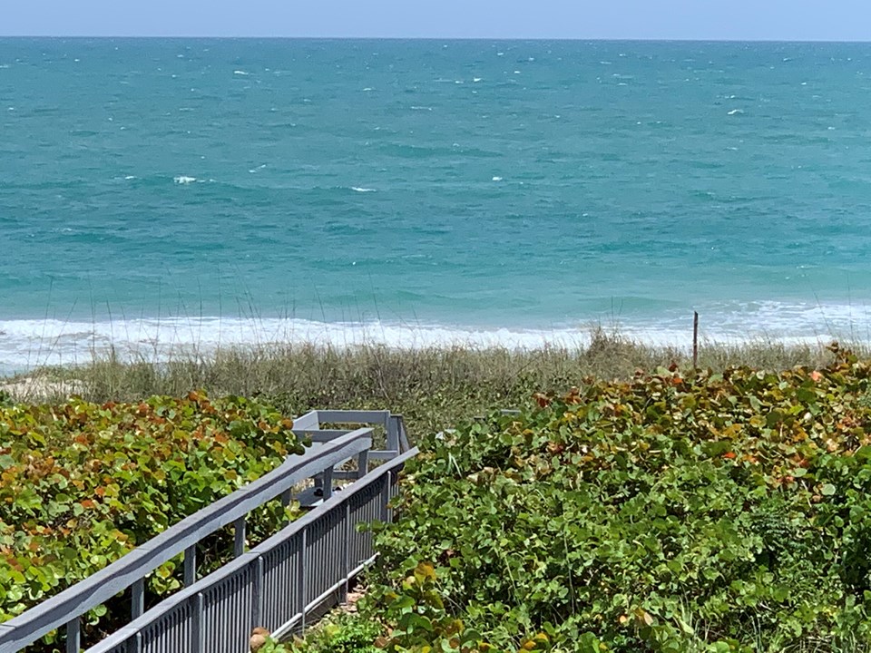 walkway to private beach