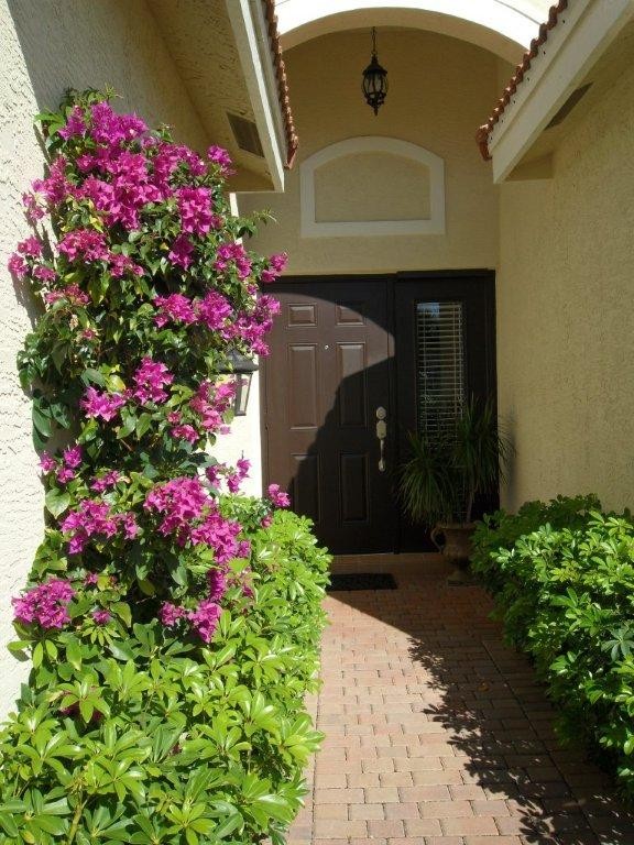 beautiful front entrance