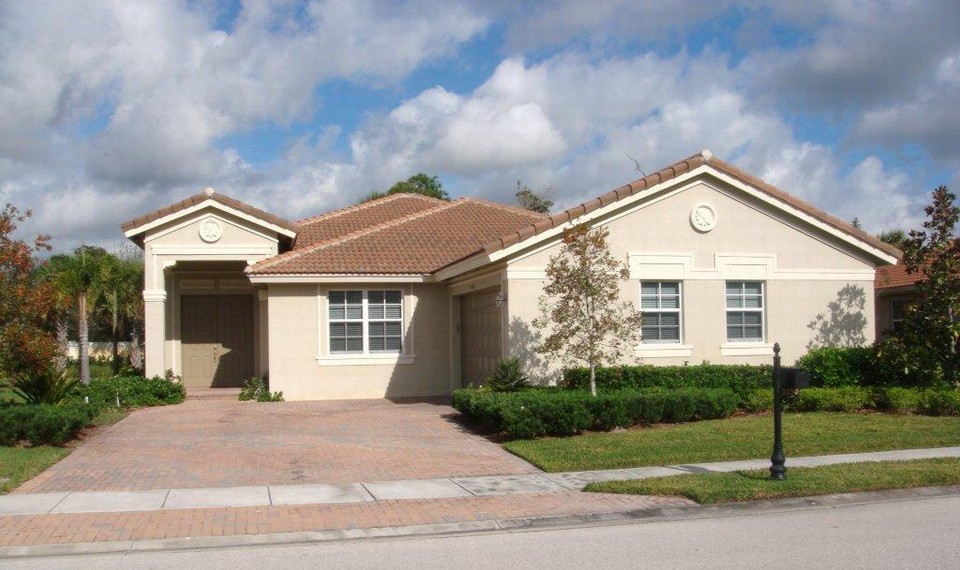 front of house, side car garage