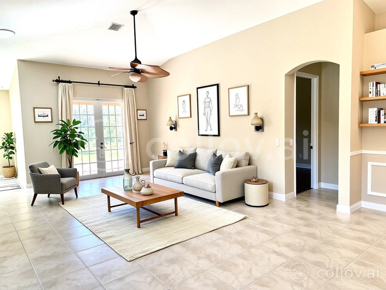 family room with furniture placement!