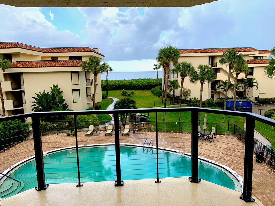 view from balcony