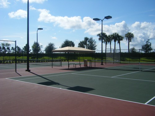 2-lighted tennis courts