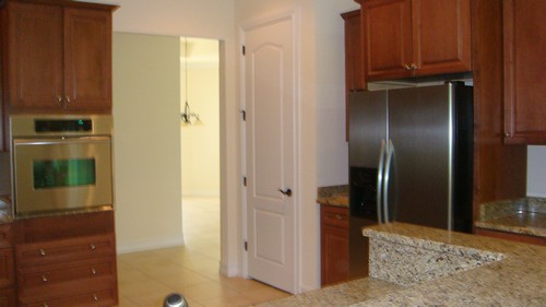 kitchen, stainless appliances, wall oven