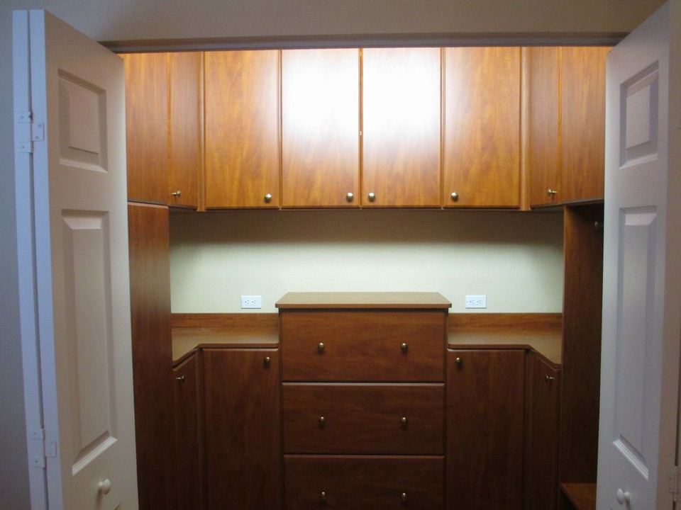 built-in cabinets in bedroom #5 (office)