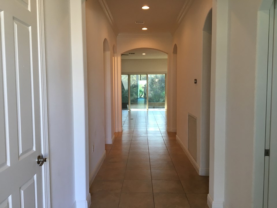foyer, looking from the back sliders