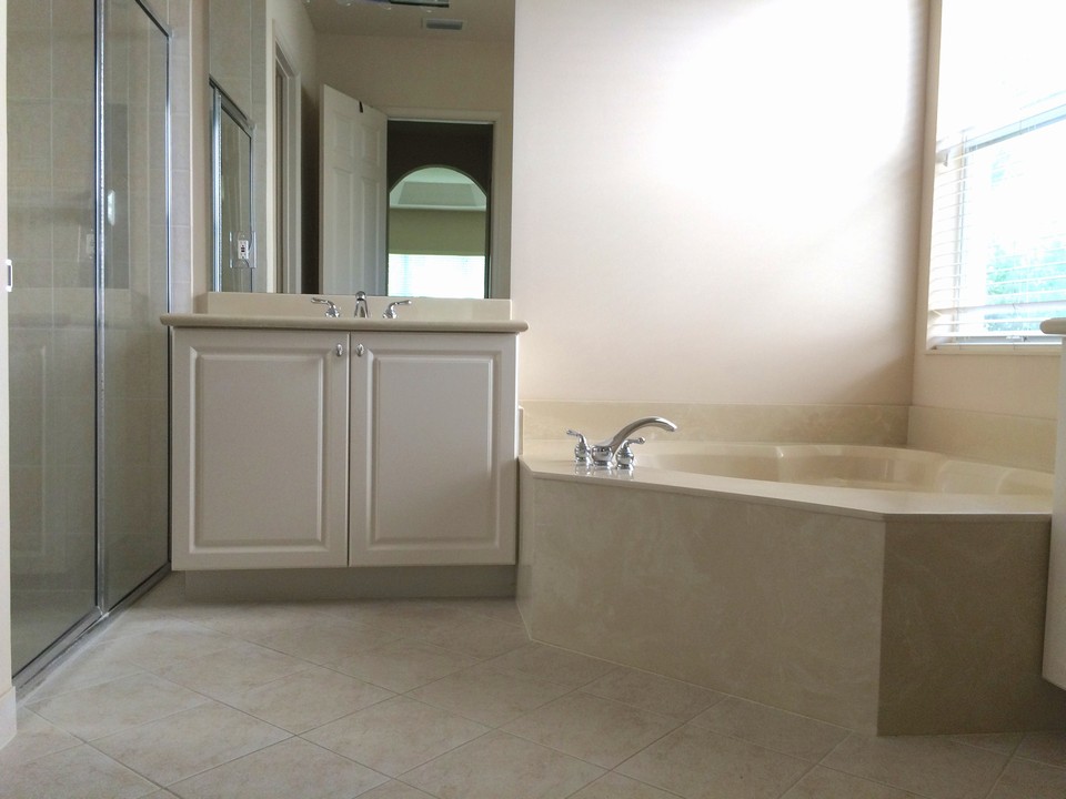 master bath-separate shower and roman tub