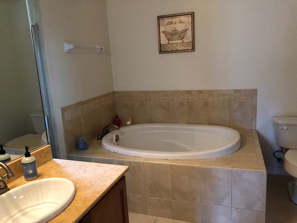 master bath-separate shower and tub