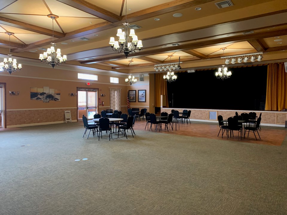 ball room at clubhouse