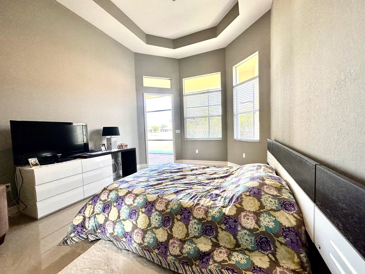 master bedroom with access to patio