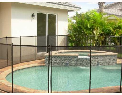 pool and guest house