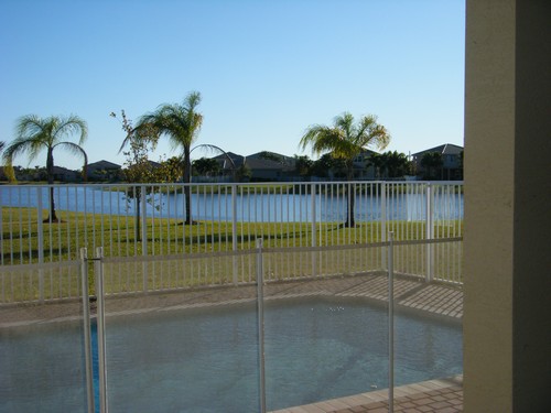 private pool and lake view