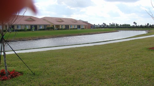 view from master bedroom, living room and patio