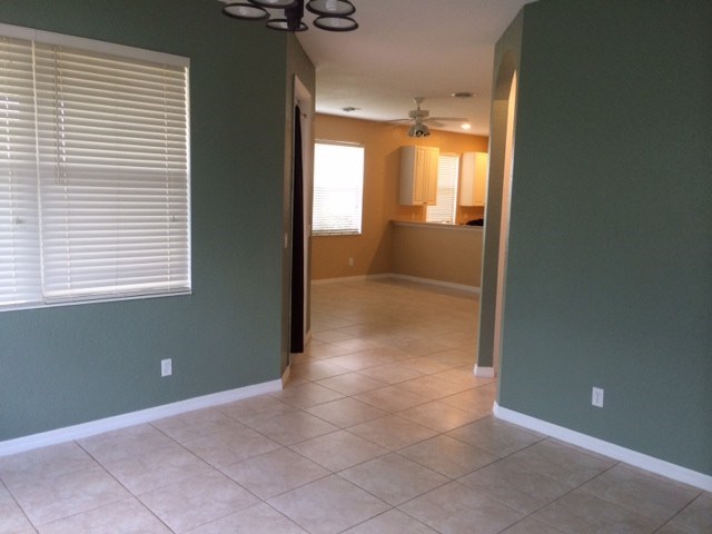 dining room with view to family room