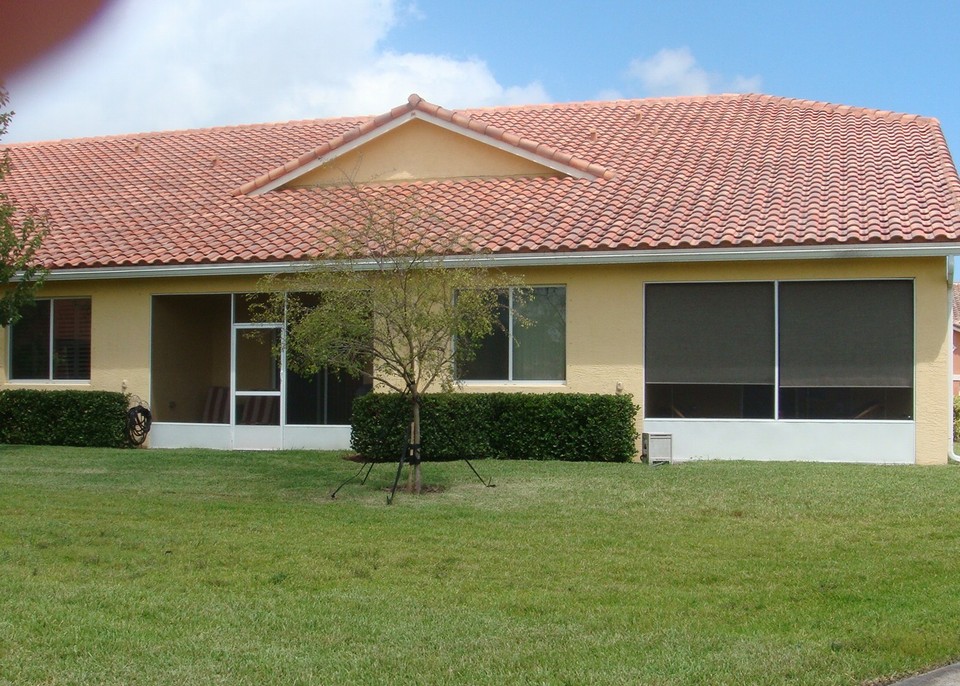 screened porch of villa