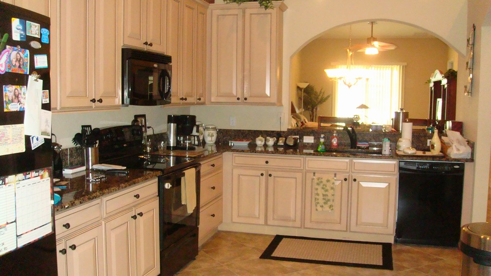 kitchen looking towards dining and living room