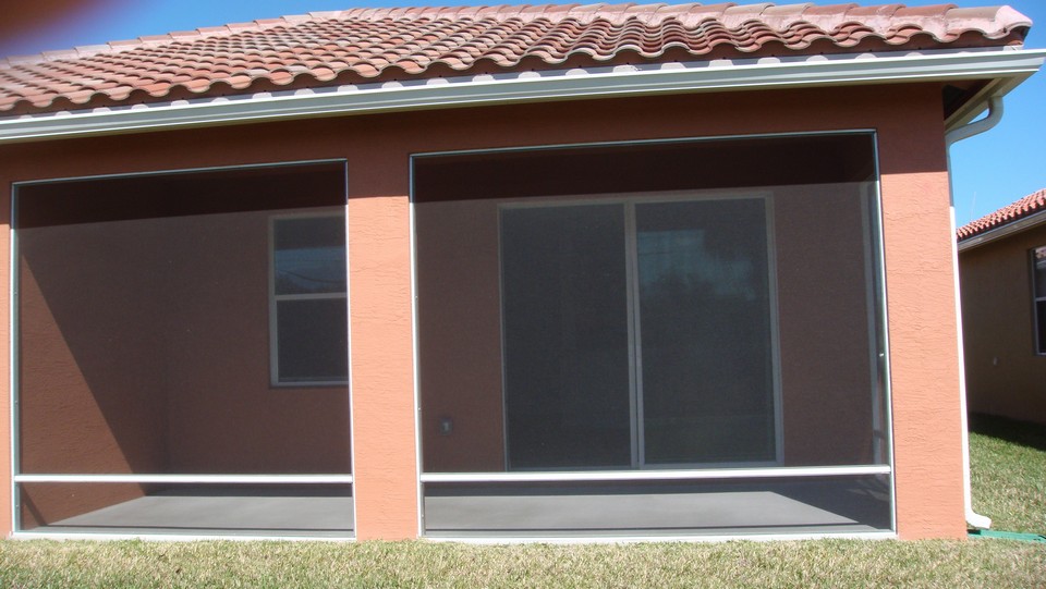screened covered patio