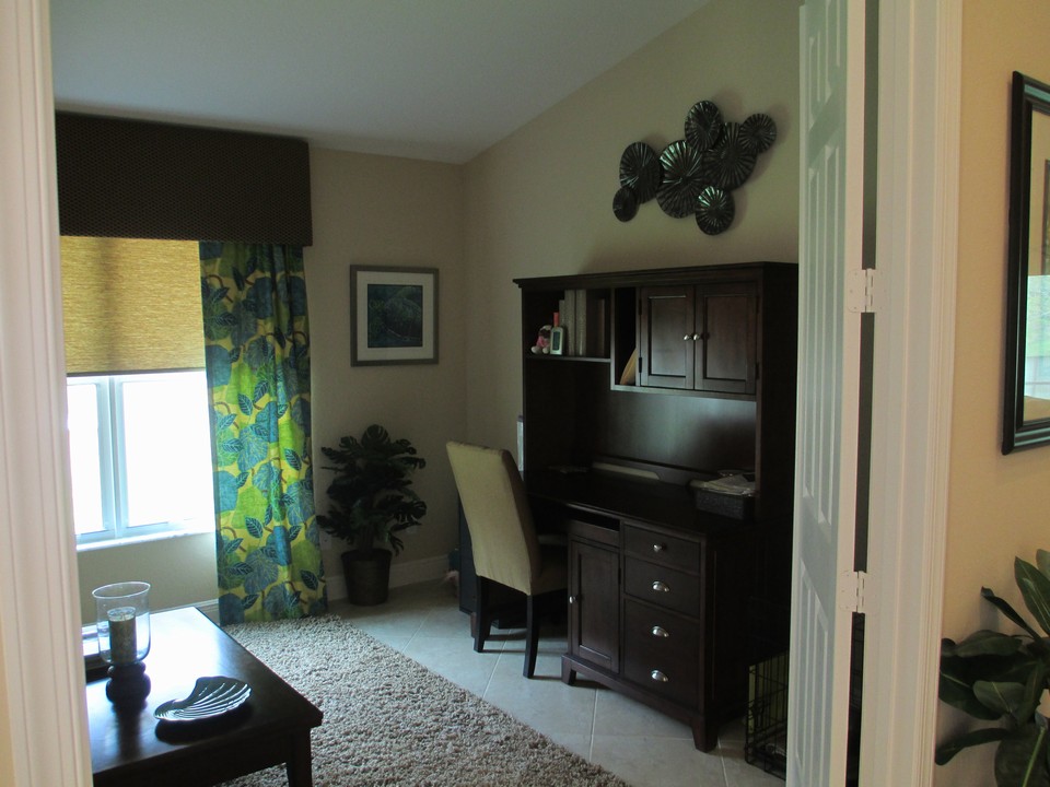 den/office - guest room with double doors