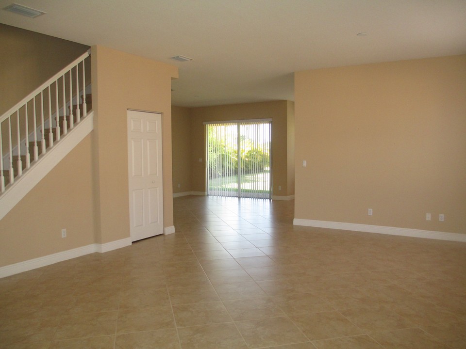 view from living room-dining room looking to family room