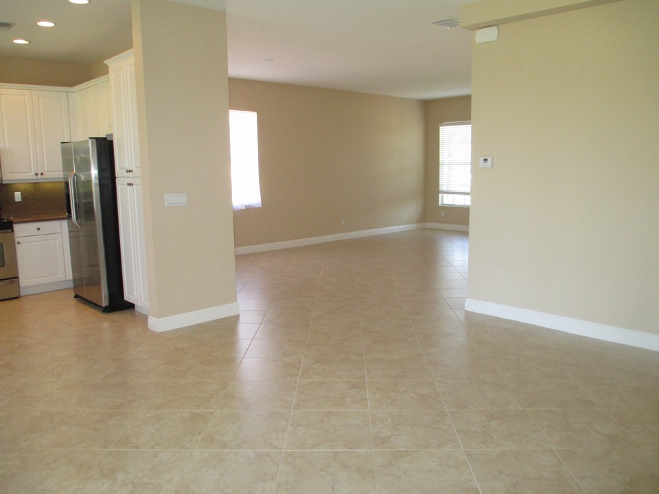 view from family room to dining/living room