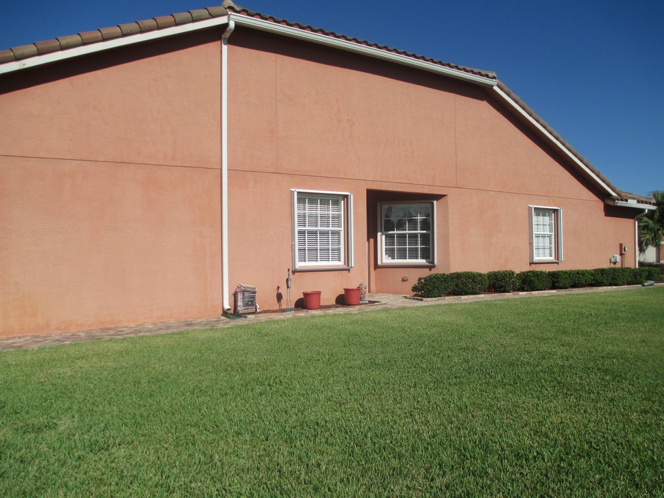 side view of villa
