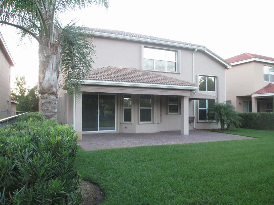 back view of house, with expanded patio