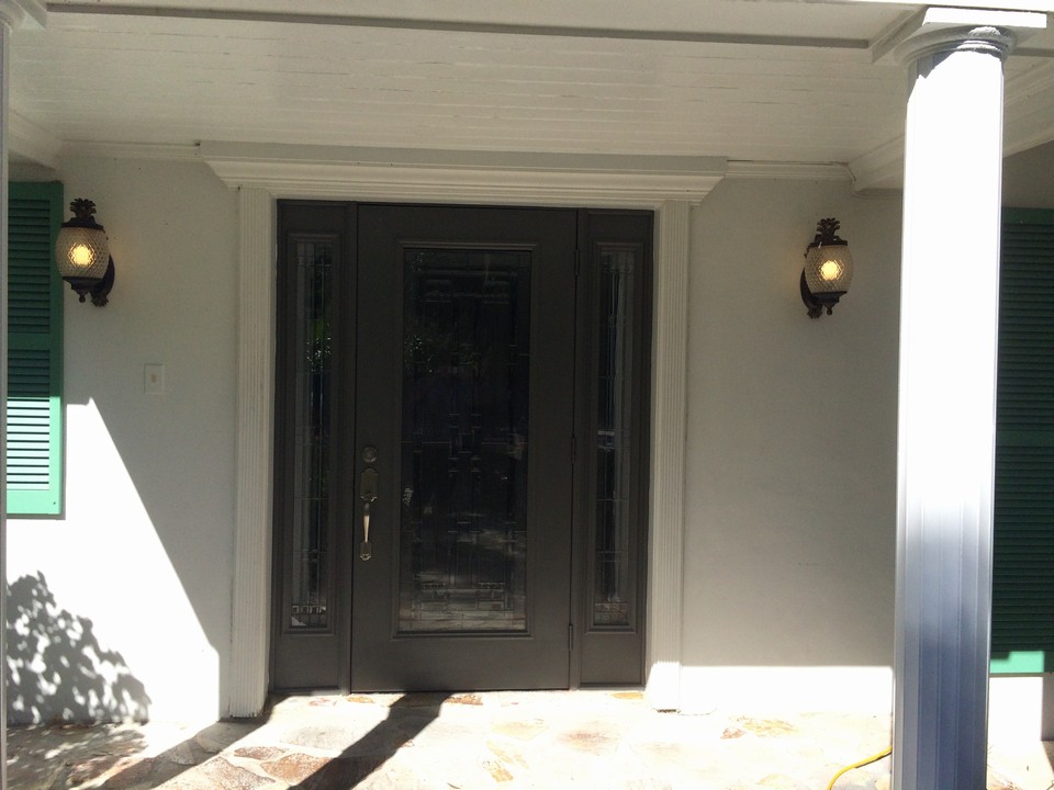 glass front entrance