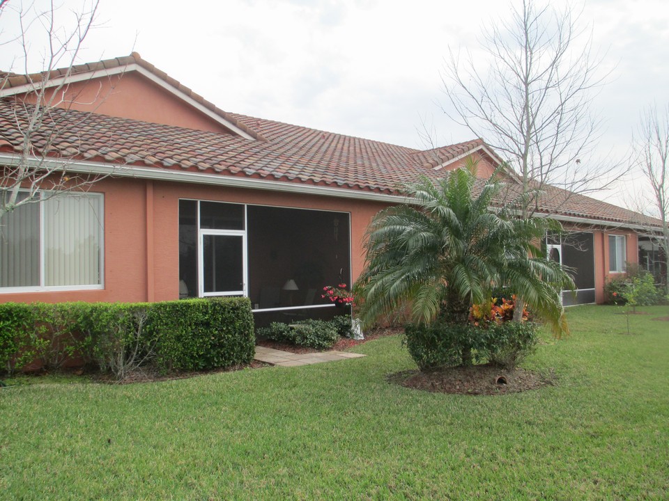back view of villa