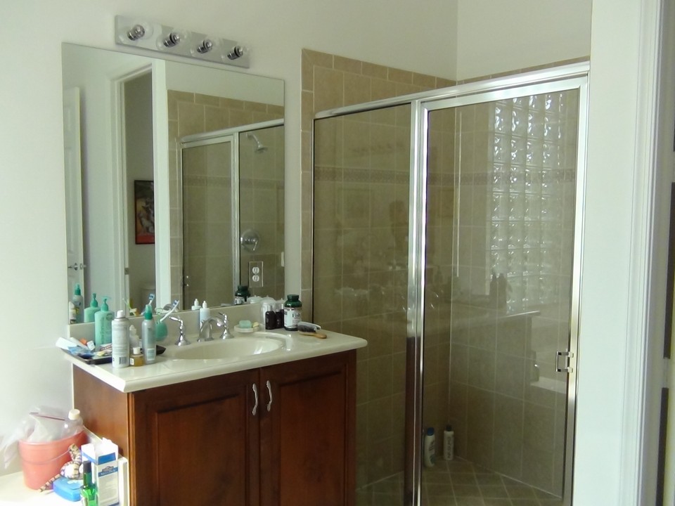 large shower in maste bath