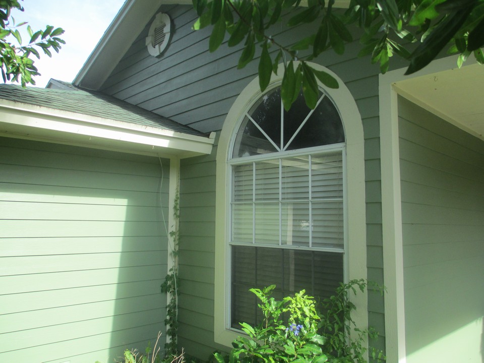freshly painted with hardy board siding