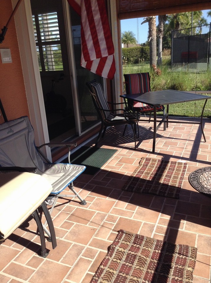 screened covered patio