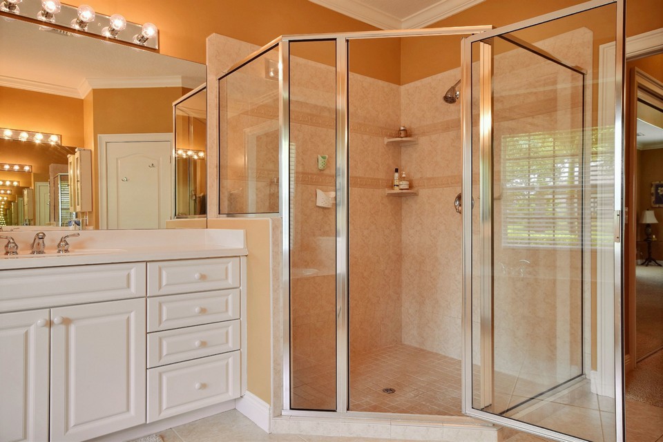 separate shower in master bath