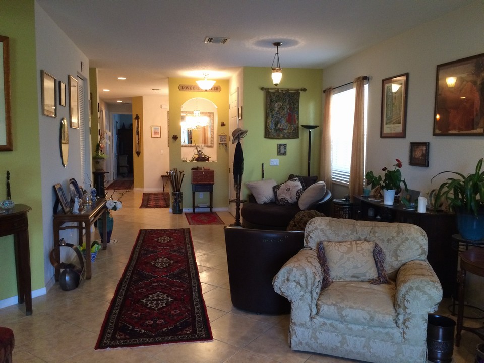 view of great room from patio