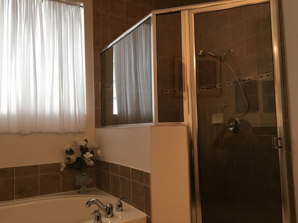 master bath,tub and shower