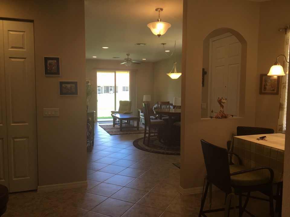 view of greenroom/diagonal tile