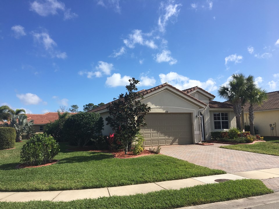 front view-large corner lot