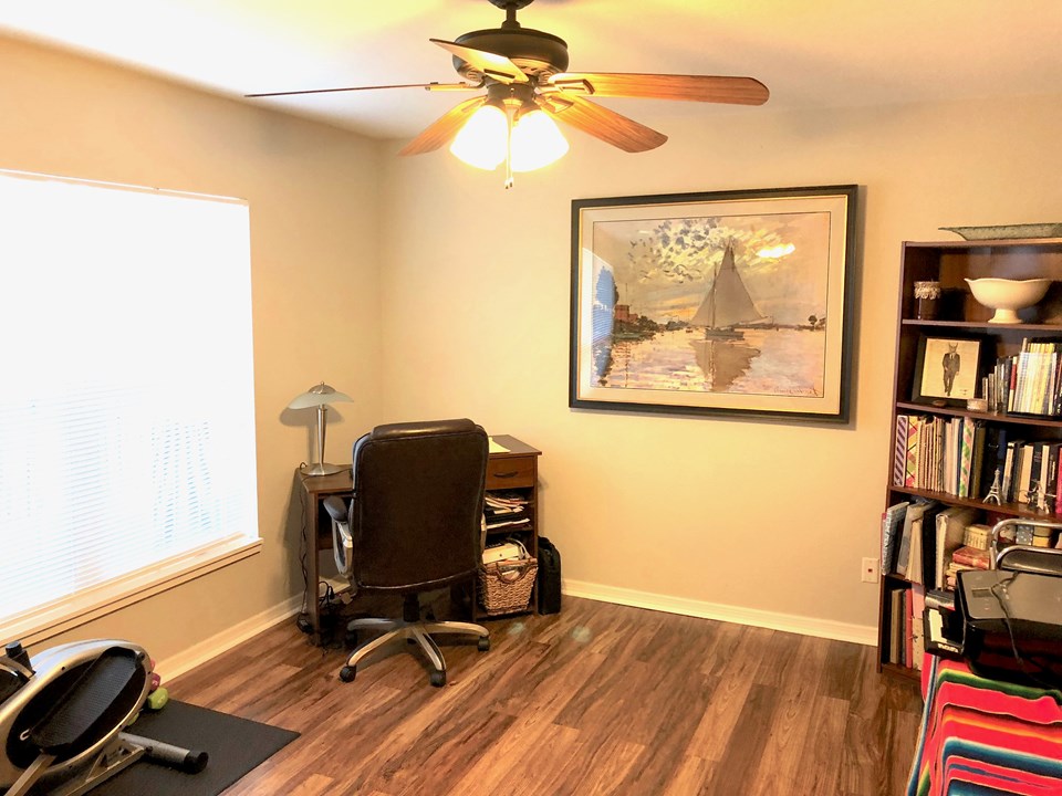 bedroom with walk in closet