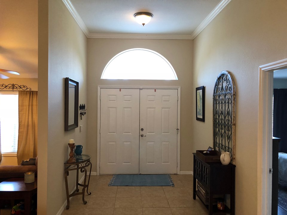 double front door entry-foyer