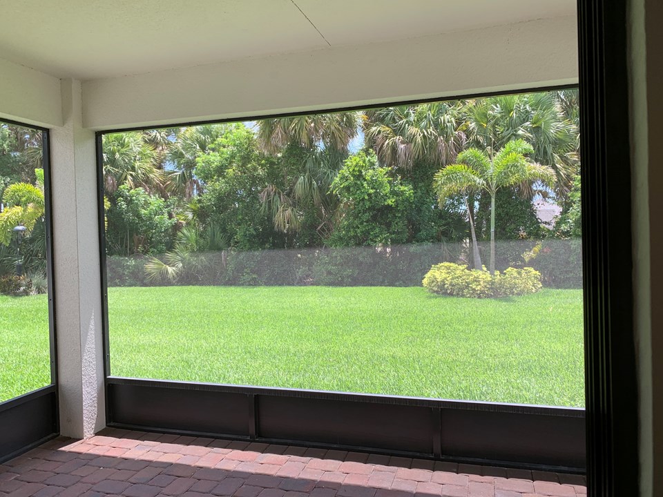 screened covered patio