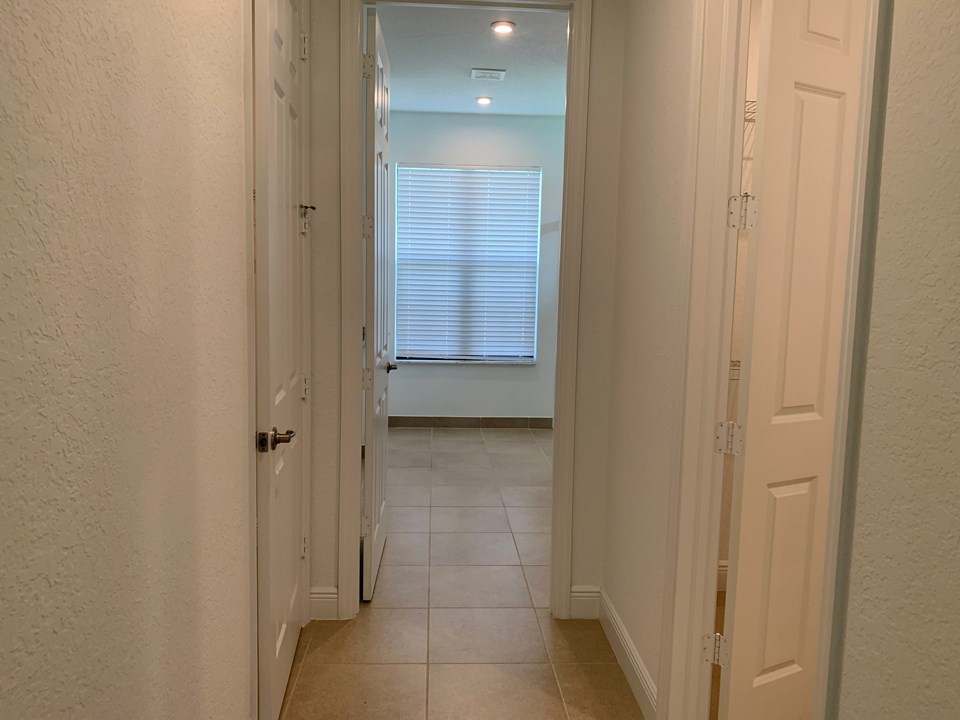 view from master bath to master bedroom