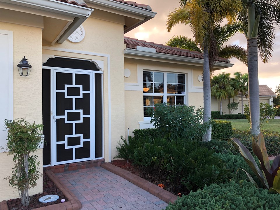 screened front entry