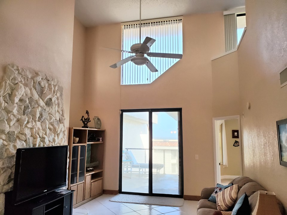 living room with a decorative fireplace