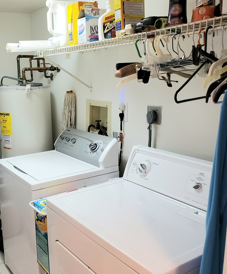 laundry room inside penthouse
