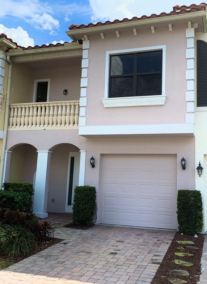front of townhouse
