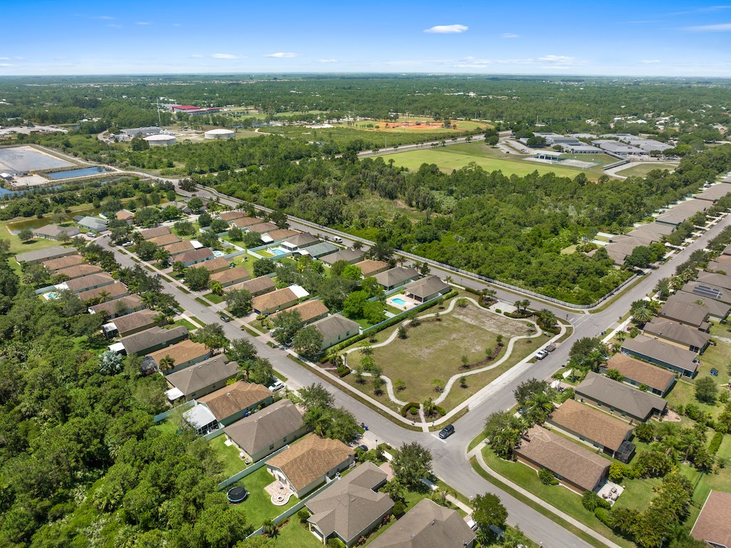 community park across from house