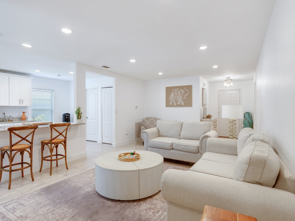 great room opens to spacious kitchen