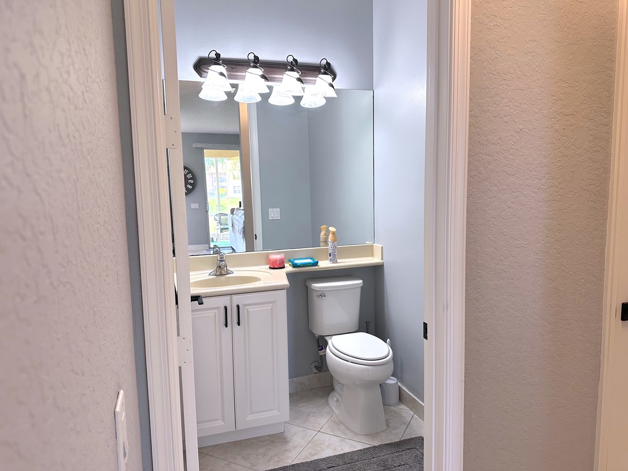 half bath, first floor