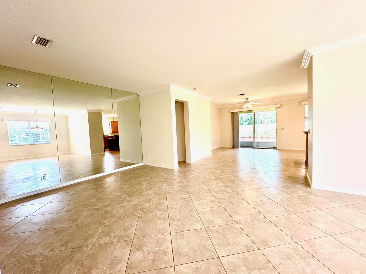 living room-diagonal tile flooring