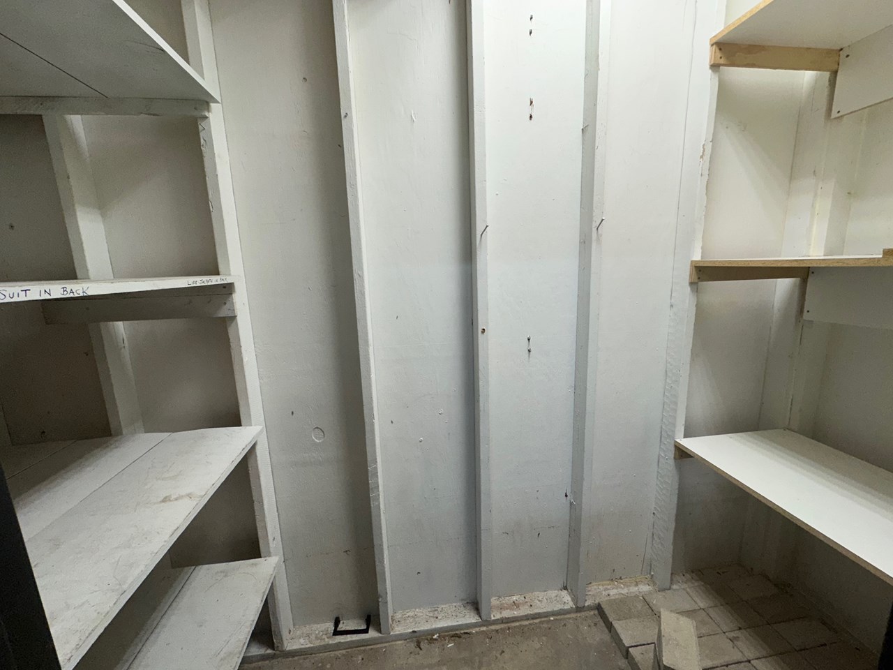 storage closet in garage